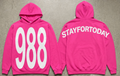 STAYFORTODAY Bright Pink Hoodie