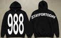 Black STAYFORTODAY Bold Hoodie