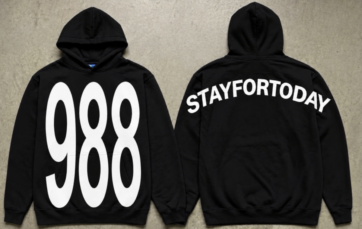 Black STAYFORTODAY Bold Hoodie