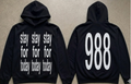 STAYFORTODAY Black And White Hoodie