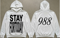 STAYFORTODAY Classic White Hoodie