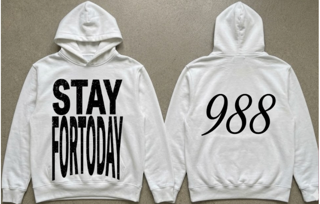 STAYFORTODAY Classic White Hoodie